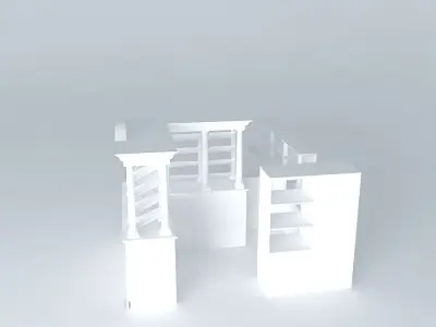 Furniture shelf 3D model