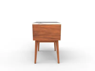 Deryan End Table Set with Storage 3D model