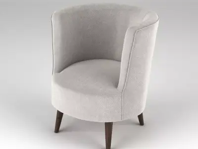 Lulu Scoop Chair 3D model