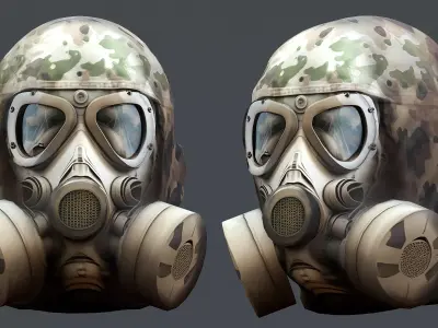 helmet 3d model military combat Low-poly Low-poly Low-poly 3D model