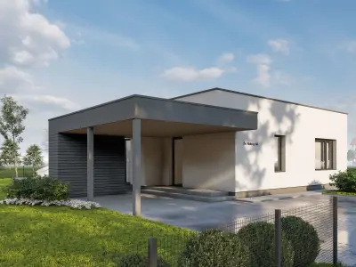 Modern house archicad sketchup model and Lumion 11 scene  3D model