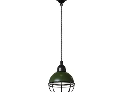 Hanging lamp Claire green 3D model