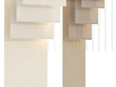 Roller Blinds Set 02 3D model