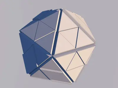 Sci Fi Pyramid Shape Triangle Low-poly 3D model 2019 3D model 3D model