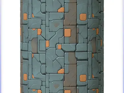 SciFi Seamless Texture Texture 21