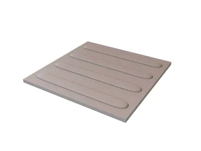 Blind Indicator Tactile Paving Tiles v2 003 Low-poly 3D model