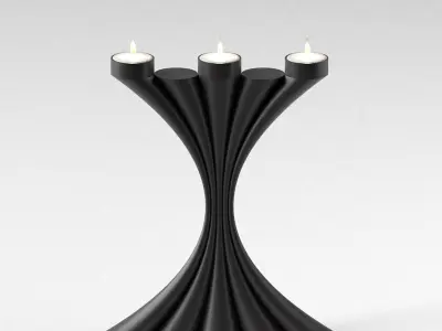 Tealight Candelabrum 3D print model