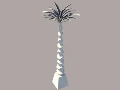 Solar Paneled Streetlight 3D model