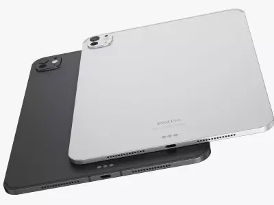 Apple iPad Pro M4 11 and 13-inch No logos 3D model