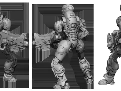 Heresylab Redeemers Titan Robot 6 3D print model