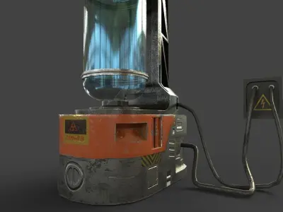 Sci-Fi Container Low-poly 3D model get