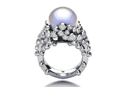 luxuery ring a symbol of elegance and grandeur 3D print model