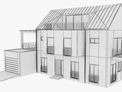 Modern House 14 3D model
