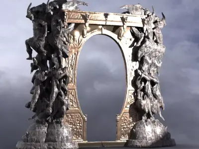 Dantes Inferno Archway 7 3D model