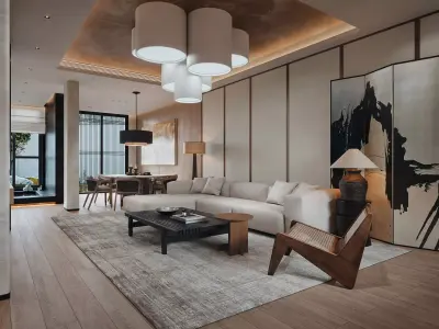Interior scene living room 11 3D model