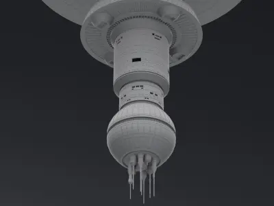 Space Dock Scale model 3D print model