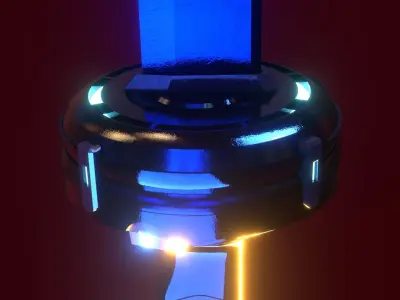 Gantz anime-manga katana lowpoly    Low-poly 3D model