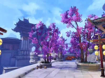 Ancient Sky City 01 Low-poly 3D model