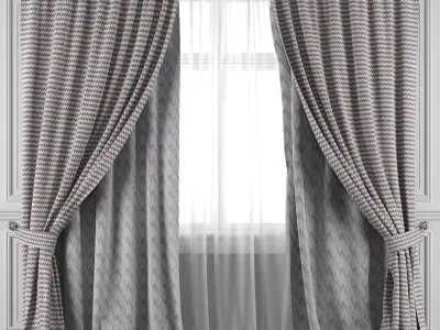 Curtain Set 458 3D model