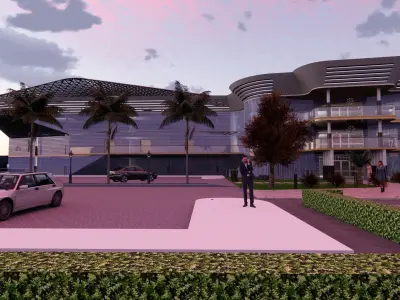 Shopping Mall - Interior and Exterior 3D model 3D model