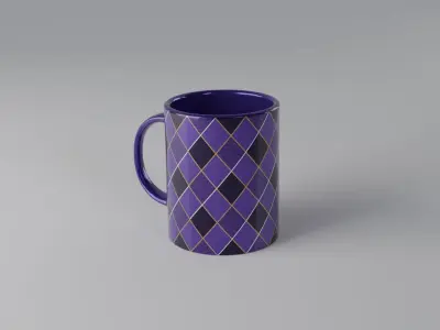 Mug Glass Low-poly 3D model
