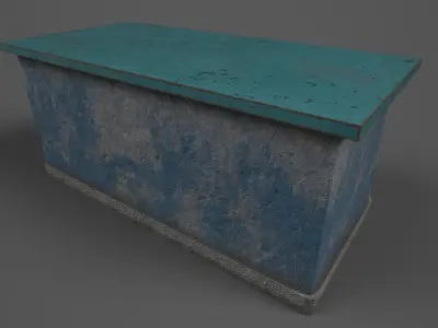 Bus Stops Low-poly 3D model