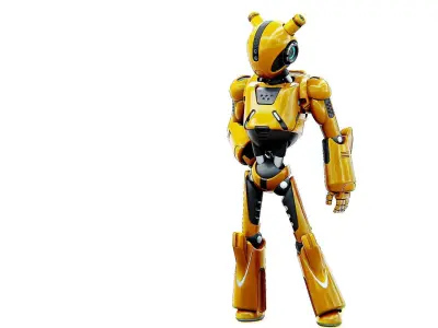 ANDROID XENON-C Rigged for Unreal Engine - Unity - MIXAMO  3D model