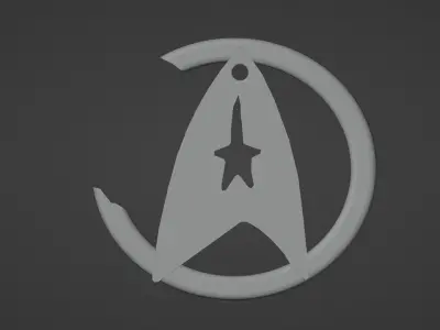 Star Trek II The Wrath of Khan Pendant 3D print model