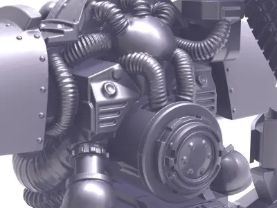 Battle robot 3D print model