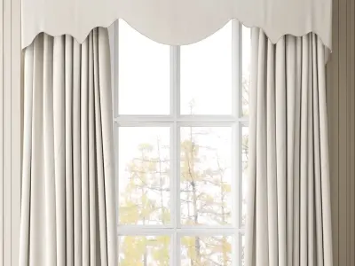 Curtain 3D model 13