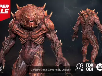 Sci-Fi Intelligent Aliens 3D Model Pack