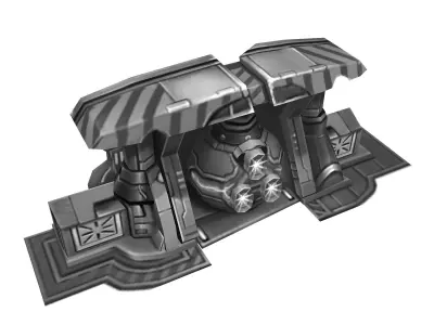 Wall Fortress - Frozen Type 03 3D model