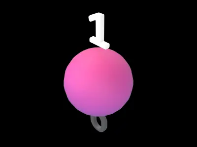 Qubits v1 002 Low-poly 3D model