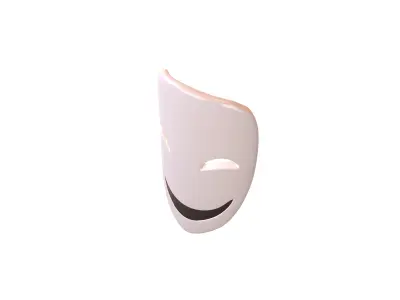 Anime Cosplay Mask v1 001 Low-poly 3D model