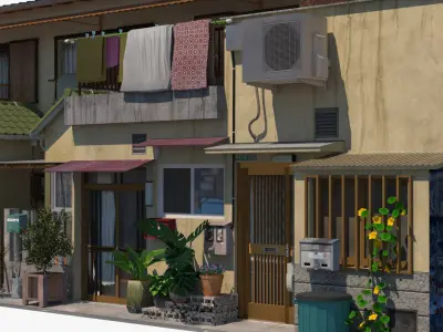  Osaka Townhouses PBR Remastered 