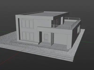 modern house  3D model