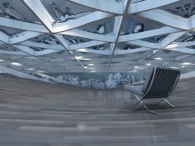 Pavillion - Modern Yacht House 3D model