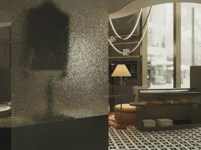 clothing store interior  3D model