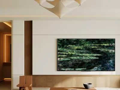 Modern minimalist living room 3D model