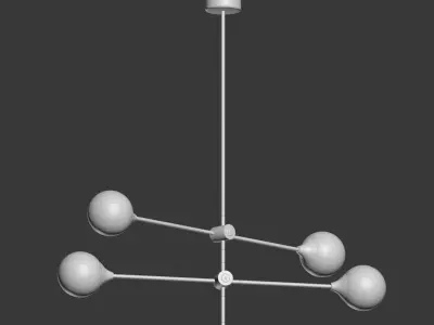 Pendant lamp Pell Bubble Chandeliers Pendant Lights  3D model