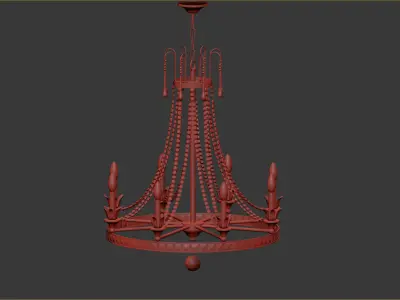 Louis Chandelier 3D model