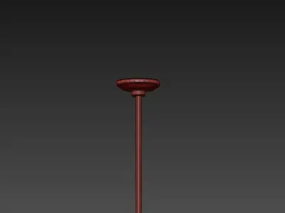 Modern Simple Led Pendant Lights - Glass Ball 3D model