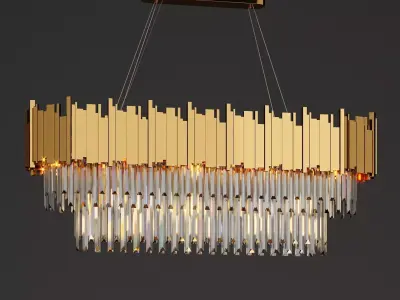 GIO CRYSTAL Dining Room Chandelier MORSALE 3D model