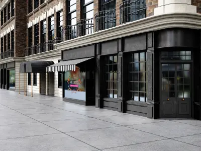 Building05 NewYork-Style Low-poly 3D model