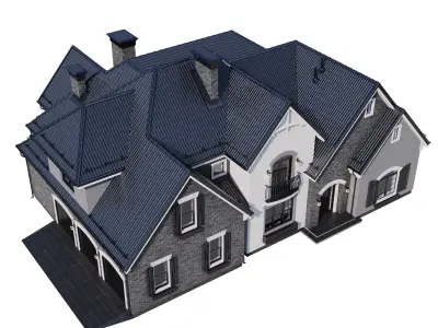 Modern house v69 3D model