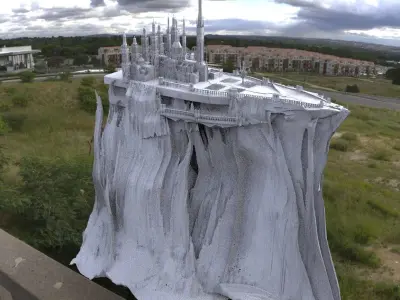 Minas Tirith Castle Tower of the king top variation 3 3D 3D model