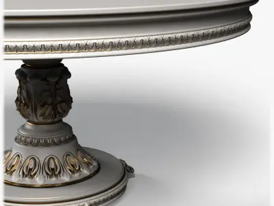 Table0037 circular light switch 3D model