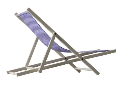 Beach Chair Low-poly 3D model purchase