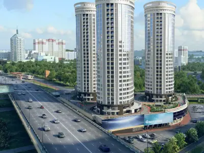 City detailed 3d scene 3D model