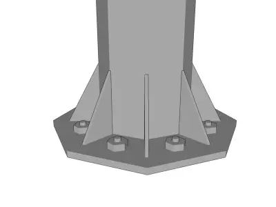 Lamp Post - Light Pole - Light Post - Street Light 17 3D model